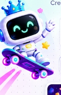 Bopzi Skater Mascot